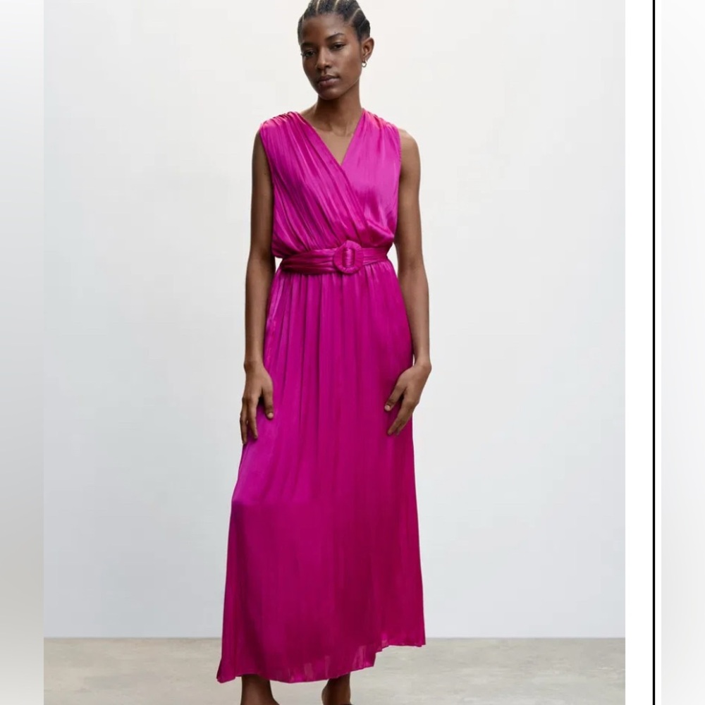 Bright Fuchsia Sleeveless Dress